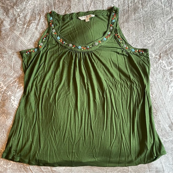 Timmy Hilfiger 3x tank with beaded sleeve detail - Picture 1 of 3